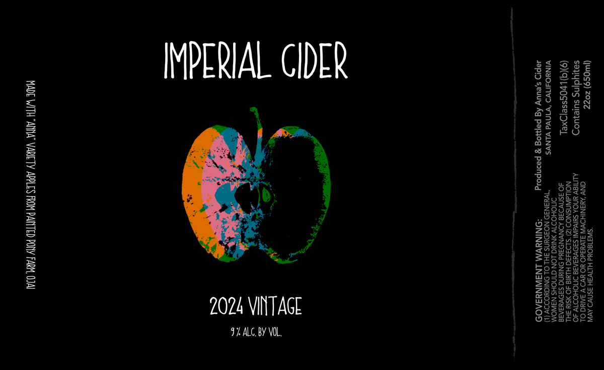 Limited Release Imperial Cider / 22oz Bottle Anna's Cider
